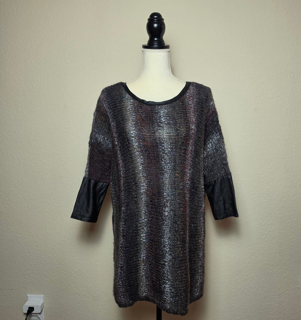 Nordstrom Multicolor Maroon Plum Tunic Sweater Small